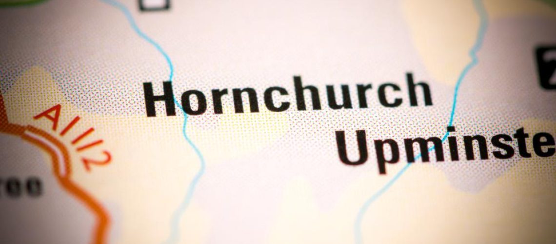 hornchurch.,united,kingdom,on,a,map
